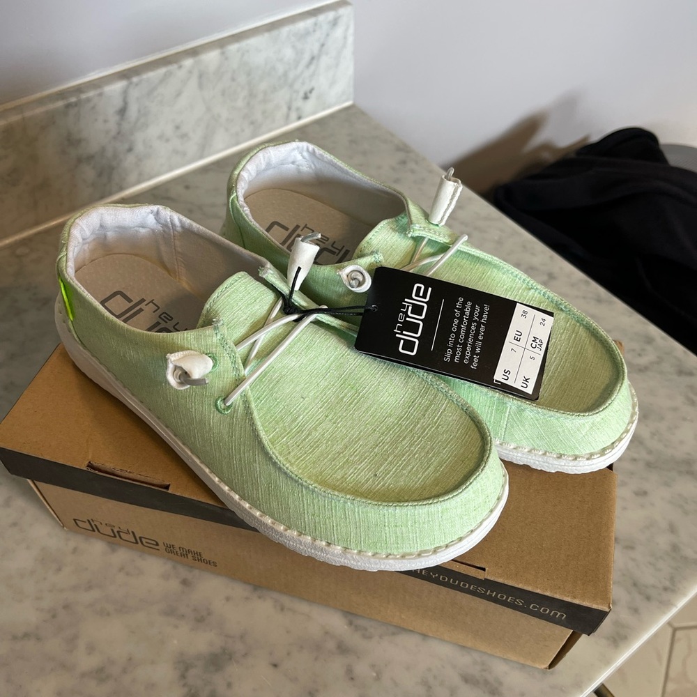 Hey Dude Women's Wendy Linen Summer Green